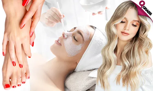 Salon Hair Color Packages with Deep Cleansing Facial, Express Mani-Pedi & More!